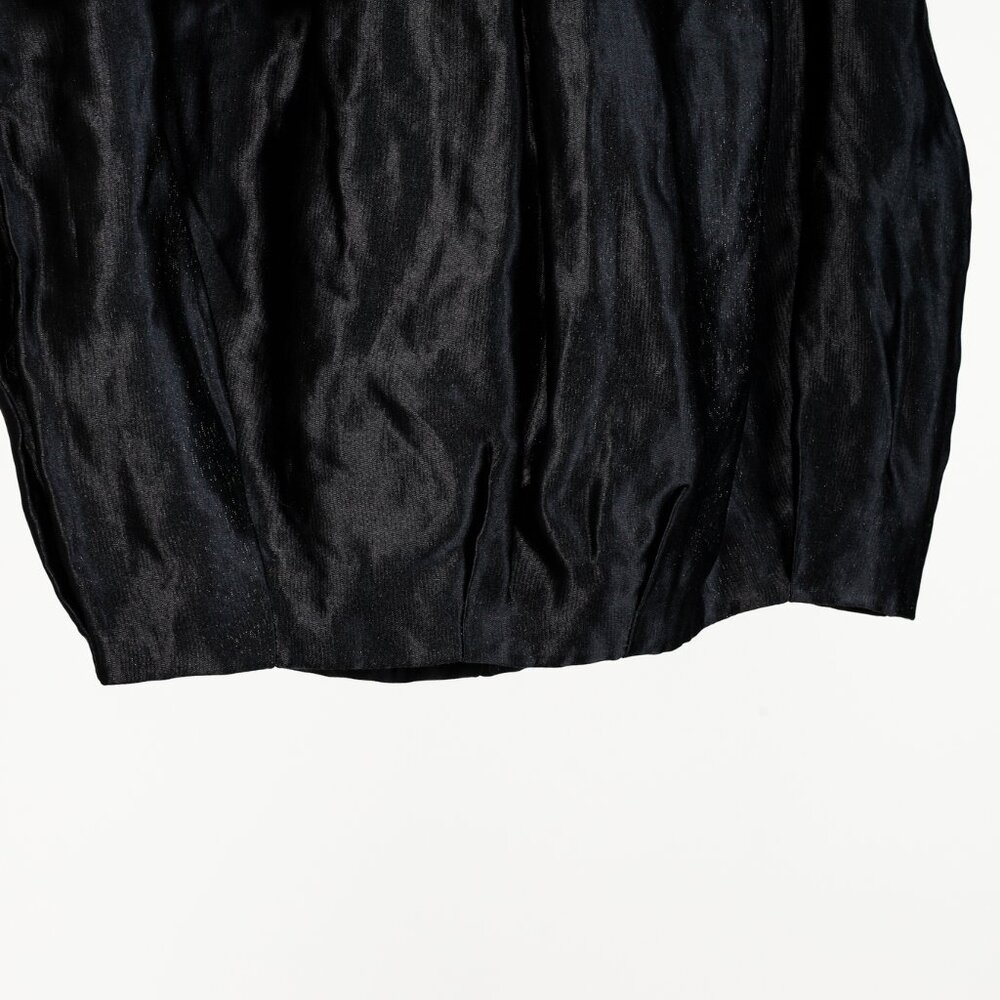 Prada 2009 Black Large Satin Bow Skirt - Picture 5 of 12